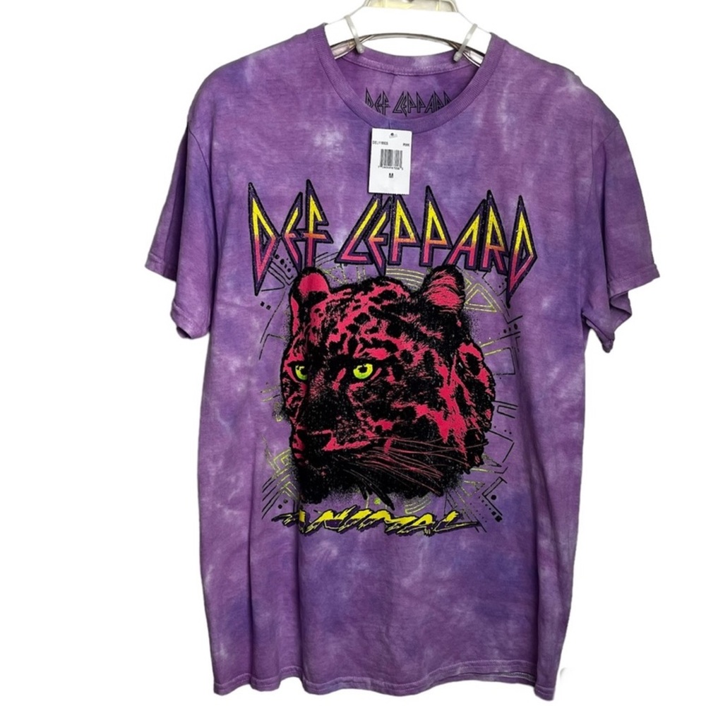 Def Leopard Animal Short Sleeve Shirt - Picture 2 of 8